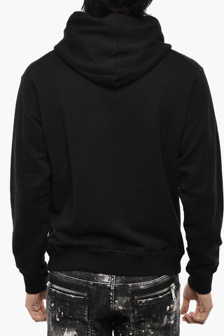Felpa Hoodie in Cotone con Stampa