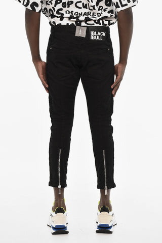 BLACK BULL Jeans a Lavaggio Scuro con Zip