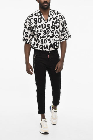 BLACK BULL Jeans a Lavaggio Scuro con Zip