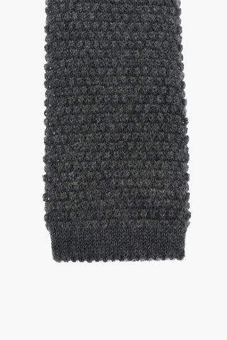 Cravatta in Maglia di Misto Cashmere