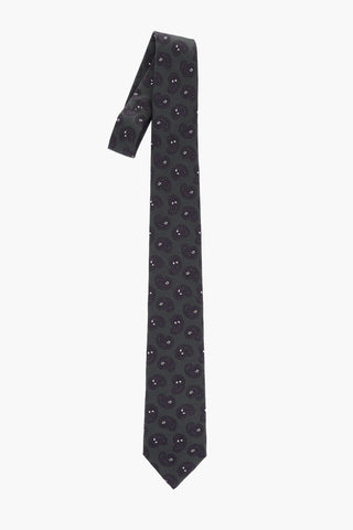 Paisley Patterned Silk Tie