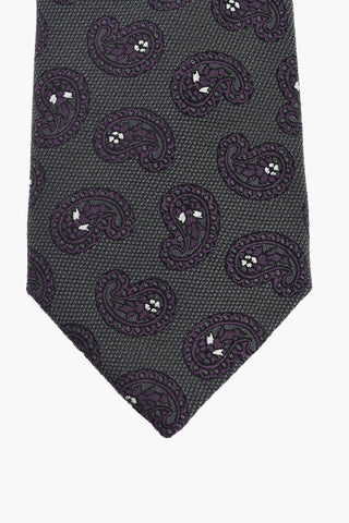 Paisley Patterned Silk Tie