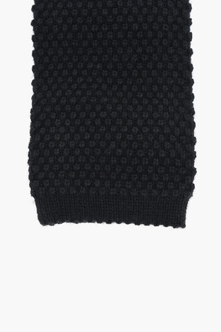 Cravatta in Maglia in Misto Cashmere