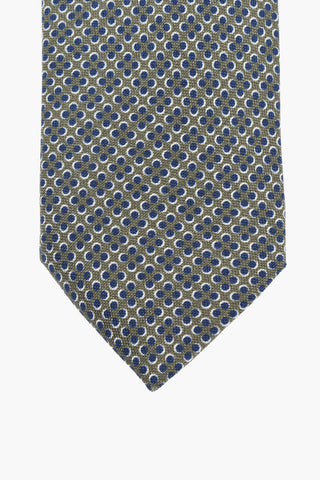 CC COLLECTION Geometric Patterned Silk Tie