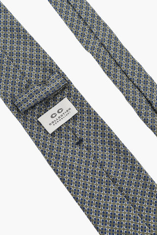 CC COLLECTION Geometric Patterned Silk Tie