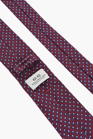 CC COLLECTION Cravatta in Seta Motivo Geometrico
