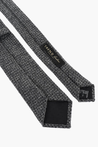 TREND Geometric Patterned Wool Blend Tie
