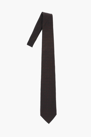 Geometric Patterned Silk Tie