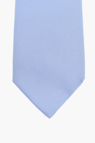 Pin Check Jacquard Silk Tie