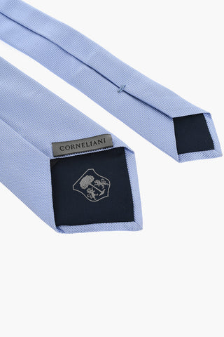 Pin Check Jacquard Silk Tie