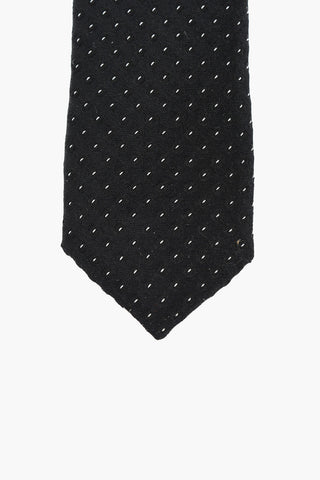 CC COLLECTION Schmale Seidenkrawatte im Jacquardmuster