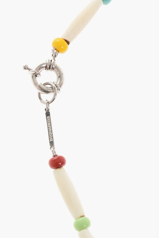 Necklace Embellished with Beads and Shell-Shaped Pendant