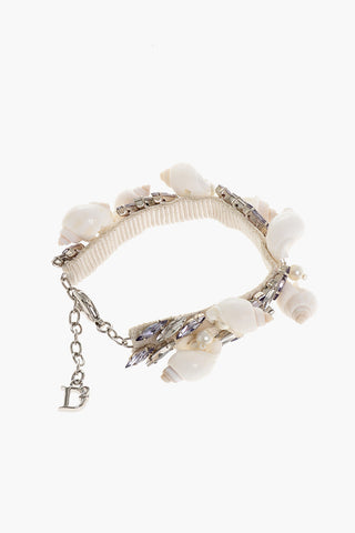 Bracciale Impreziosito da Conchiglie e Cristalli