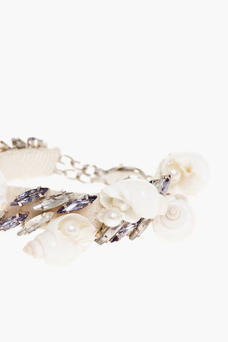 Bracciale Impreziosito da Conchiglie e Cristalli