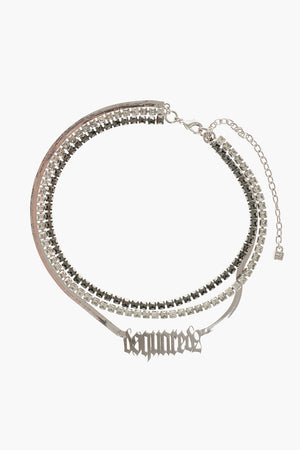 Collana GOTHIC in Metallo Impreziosita da Strass