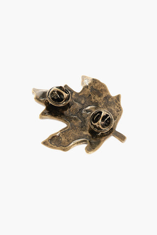 Spilla D2 LEAF in Metallo Effetto Dorato