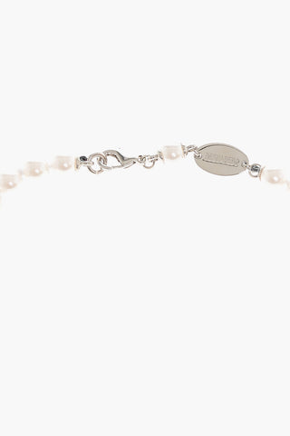 Solid Color Swarovski Pearls and Metal Choker Necklace