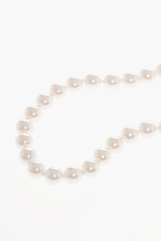 Solid Color Swarovski Pearls and Metal Choker Necklace