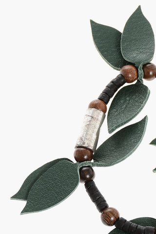 Wooden ALOHA SPIRIT Bracelet with Leather Details