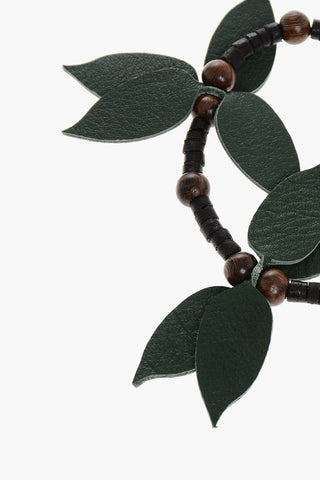 Wooden ALOHA SPIRIT Bracelet with Leather Details