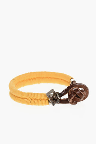 Embroidered Leather Bracelet