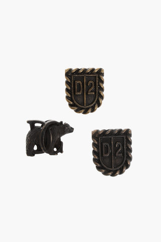 Set of 3 COWBOY Logoed Metal Pins