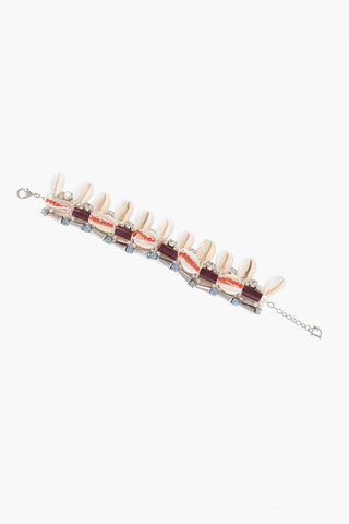 Bracciale Impreziosito da Conchiglie e Strass