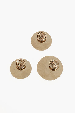Set of 3 Logoed Metal Pins