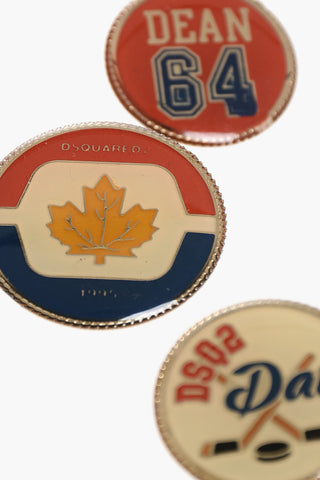 Set of 3 Logoed Metal Pins