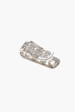  Metal Cigarette Holder Embellished with Rhinestones