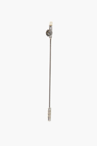 spilla per Cravatta D2 CLASSIC in Metallo con Dettaglio Strass