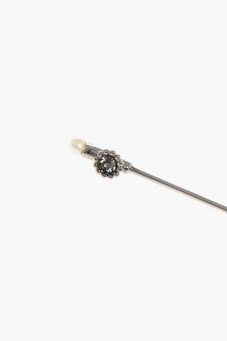 spilla per Cravatta D2 CLASSIC in Metallo con Dettaglio Strass