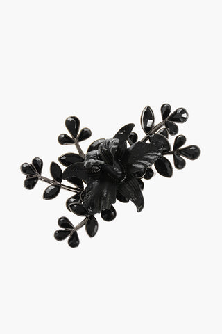 Metal Clip-On Earrings with Flower Shaped Design