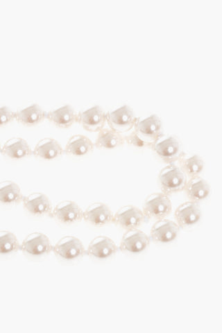 Solid Color Swarovski Pearls and Metal Necklace