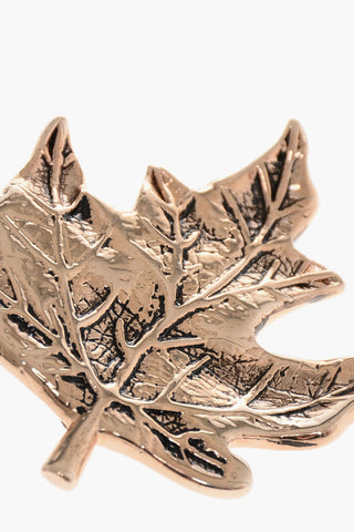Spilla D2 LEAF in Metallo con Motivo Iconico