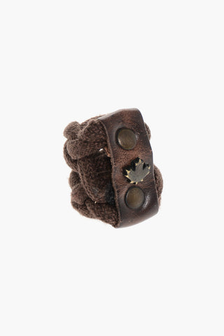 Rope Ring with Leather Detail