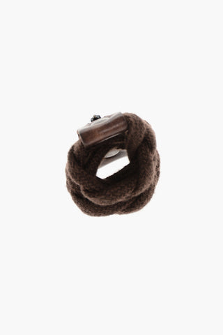 Rope Ring with Leather Detail