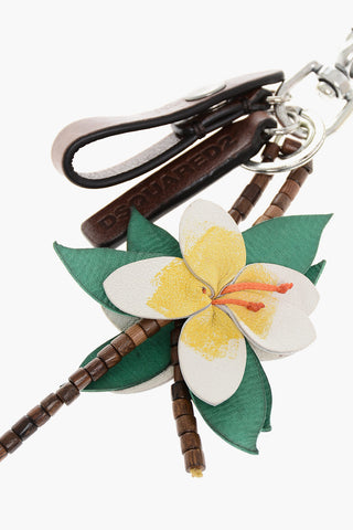 Keyring ALOHA SPIRIT with Leather Pendants