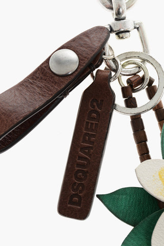 Keyring ALOHA SPIRIT with Leather Pendants