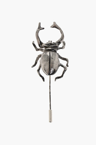 Metal Pin with Beetle Detail