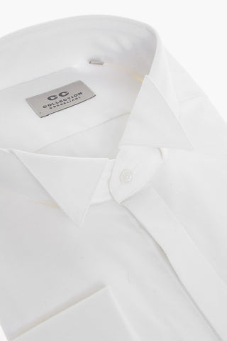 CC COLLECTION Stretch Cotton Wing-tip Shirt
