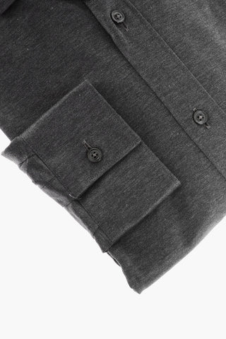 CC COLLECTION Camicia in Jersey di Cotone con Collo Francese