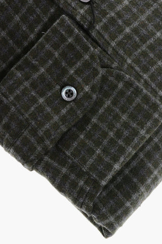 Checked Cotton Flannel Shirt
