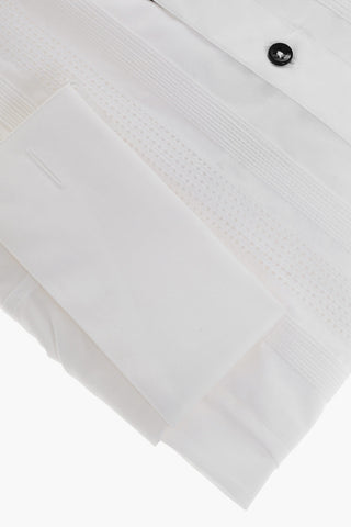 Cotton Tuxedo Shirt with Standard Collar