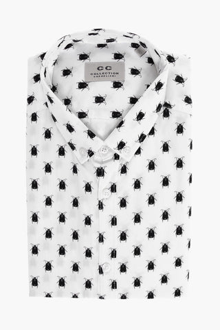 CC COLLECTION Kurzarmhemd SCARAB mit Button-down-Kragen
