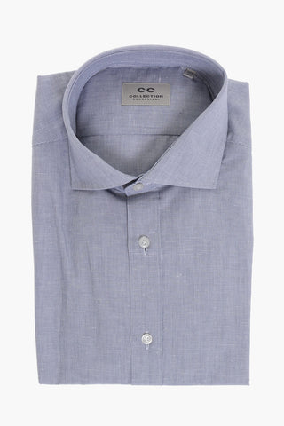 CC COLLECTION Hairline Patterned Linen Blend Shirt