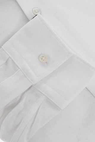 CC COLLECTION Piquet Cotton Shirt with Standard Collar