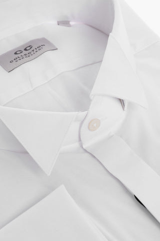 CC COLLECTION Stretch Cotton Wing-Tip Shirt