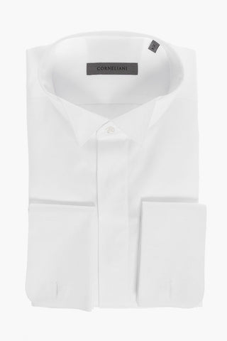Wing-tip Shirt with Hidden Buttoning