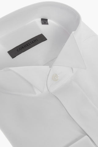 Wing-tip Shirt with Hidden Buttoning